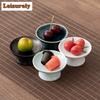 Small High Foot Fruit Dishes Japanese Pastry Plate Food Dinner Plates Candy Bar Mini Dessert Tray Hospitality Dishes Decoration