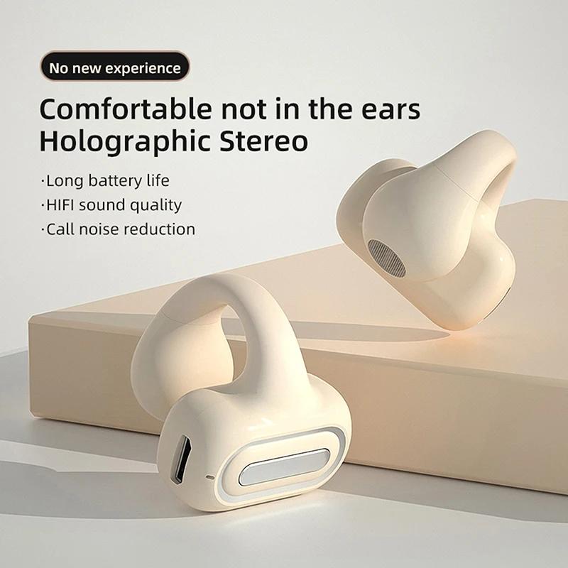 1 sztuka Pojedyncza słuchawka Bluetooth Bezprzewodowa słuchawka gamingowa o dużej mocy Jednostronna Słuchawka na ucho Koncepcja ucha Przewodnictwo kostne