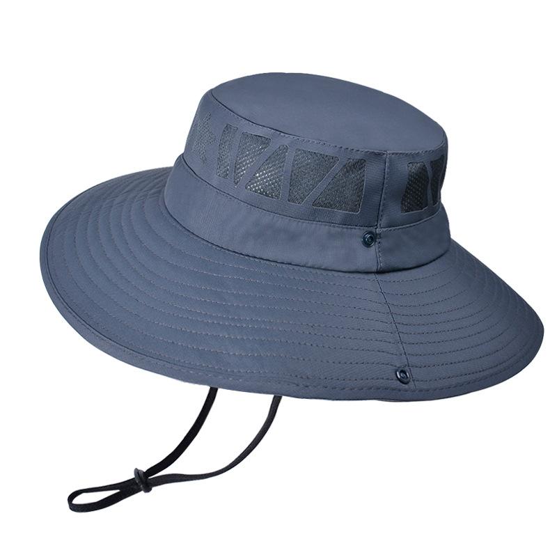 

9239 new spring and summer bucket hat outdoor big eaves sun hat men s mountaineering fishing hat women