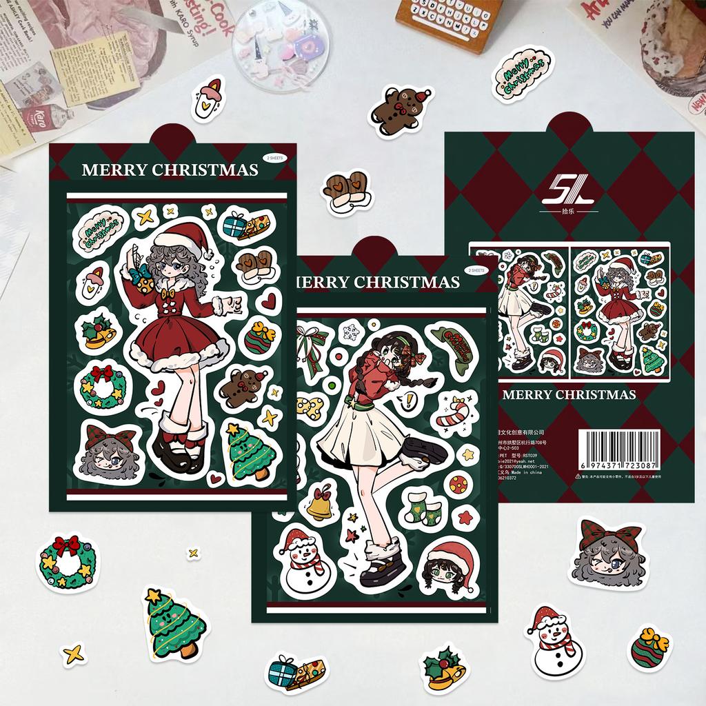 Cute Pink Honey Sweetheart Stickers Ins Korean Guben Hand Account DIY Decoration Stickers Creative Stickers