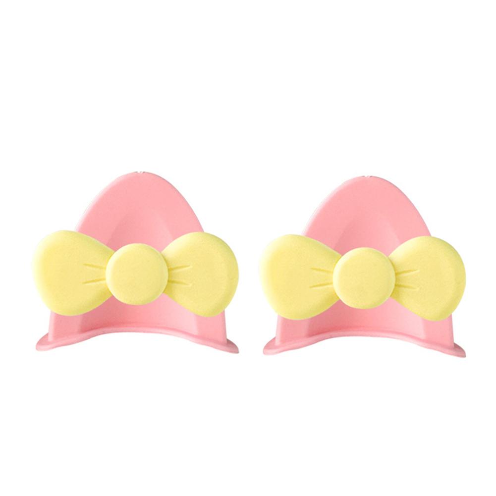 2Pcs Cute Motorcycle Helmet Bear‘s ’Ears with Bow Motocross Electric Bike Helmet and Car Steering Wheel Decroation Accessories Driving Styling