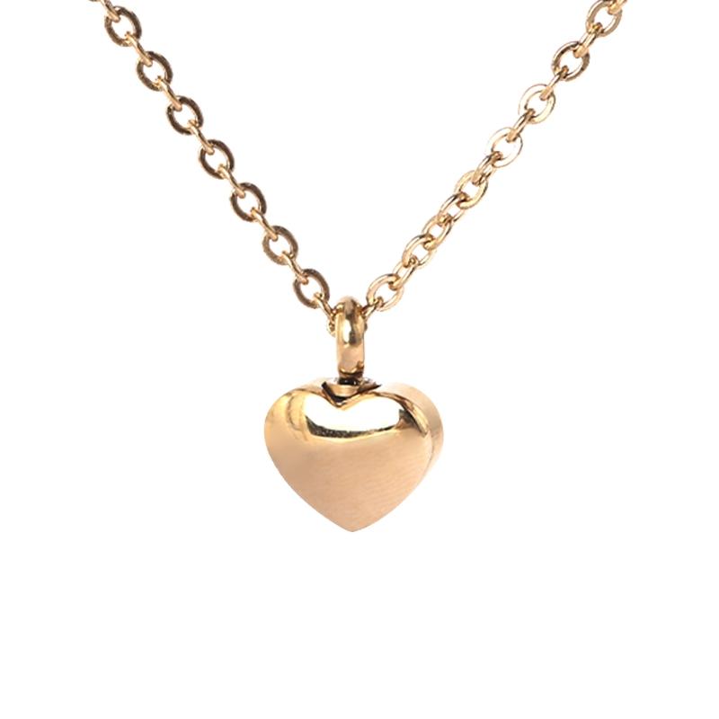 Cremation Jewellery Ash Urn Pendant Keepsake Memorial Necklace Locket Heart-shaped Minimalist Commemorative Gift