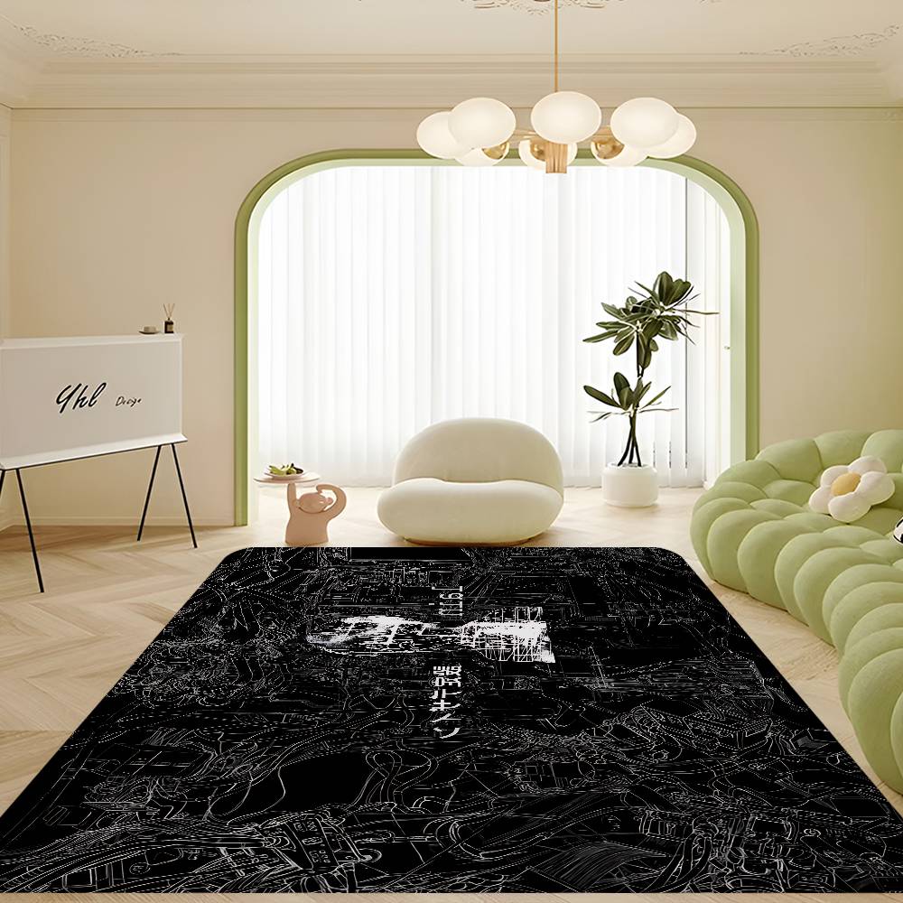 Serial Experiments Lain Floor Mat Retro Multiple Choice Living Room Kitchen Rug Non Slip Modern Home Decor
