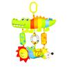 Rainbow Leaves Baby Crib Mobile & Plush Animal Rattle Toy