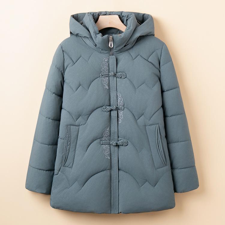 

Бабушкина Зимняя Пуховая Куртка с Хлопковой Подкладкой для Среднего и Пожилого Возраста с Капюшоном, Модная Теплая Куртка с Хлопковой Подкладкой, Новая. 6XL зелёный