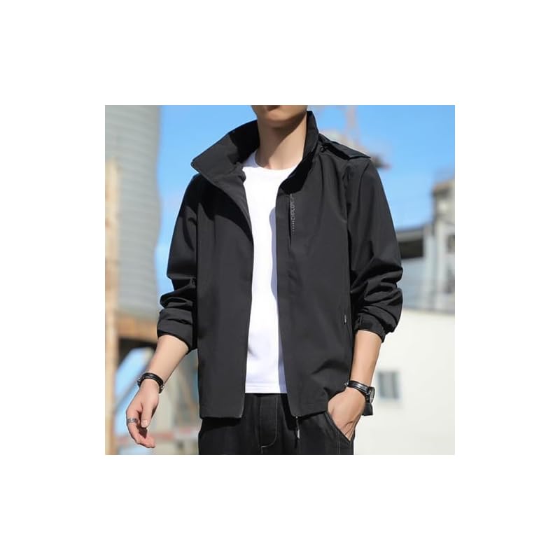 [Kayiyasu] Men's Mountain Parka Windbreaker Water-Repellent Mountain Jacket Windproof Outerwear Lightweight Autumn Clothing Plus Sizes S-3XL Spring