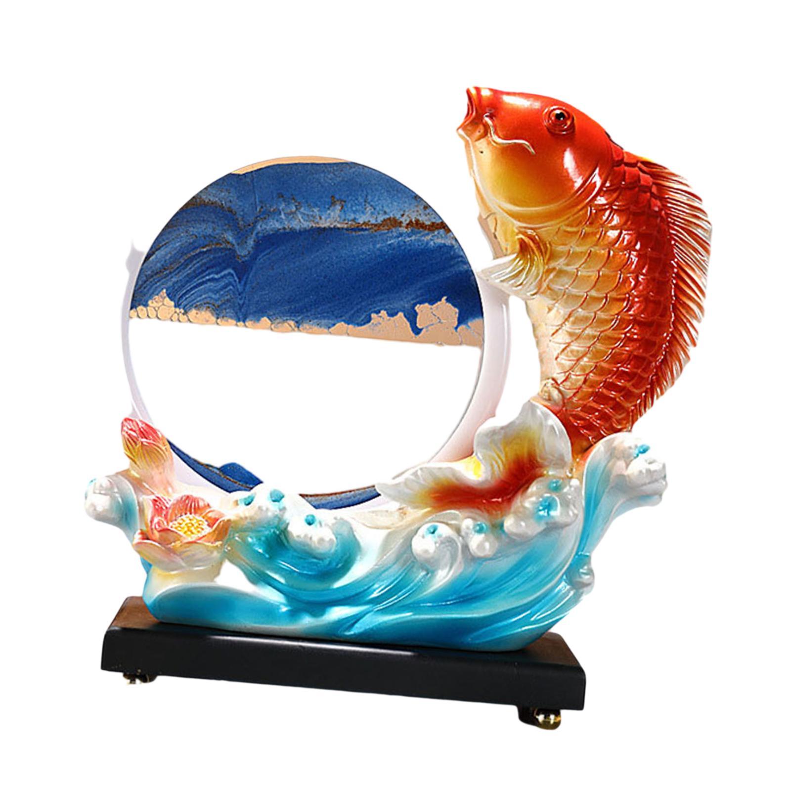 

Коллекция статуй рыб кои, скульптура животных для входа в офисный кабинет