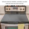 27.8 X 19.9in Silicone Stove Top Cover for Electric Stove Silicone Stove Mat Dish Drying Mat for Kitchen Counter Gray