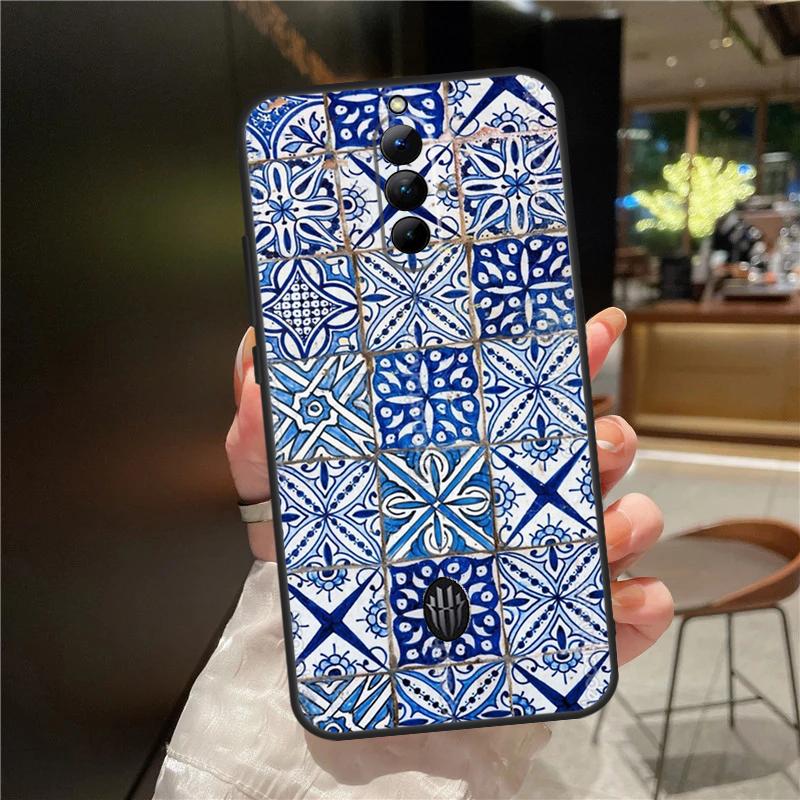 Moroccan Pattern Case For ZTE Nubia Red Magic 11 10 8 8S 9 9S 10S Pro Plus 6 7 6S 7S For RedMagic 10 Air Cover