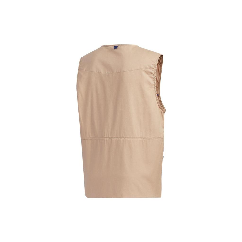 Adidas Originals Solid Color Multi-Pocket Sports Vest Men Vests Khaki GP1111