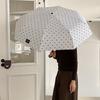 1 Piece, Two Styles to Choose From, Korean-Style Small Polka Dot Folding Umbrella, Sun Protection Uv Black Glue Parasol, Dual-Use for Sun