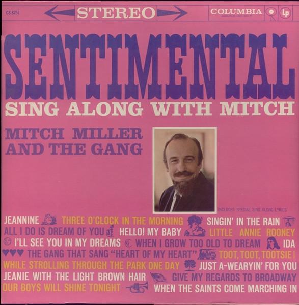 

LP Record MITCH MILLER THE GANG Sentimental Sing Along With Mitch CS8251 COLUMBIA 1960 US Pop Used