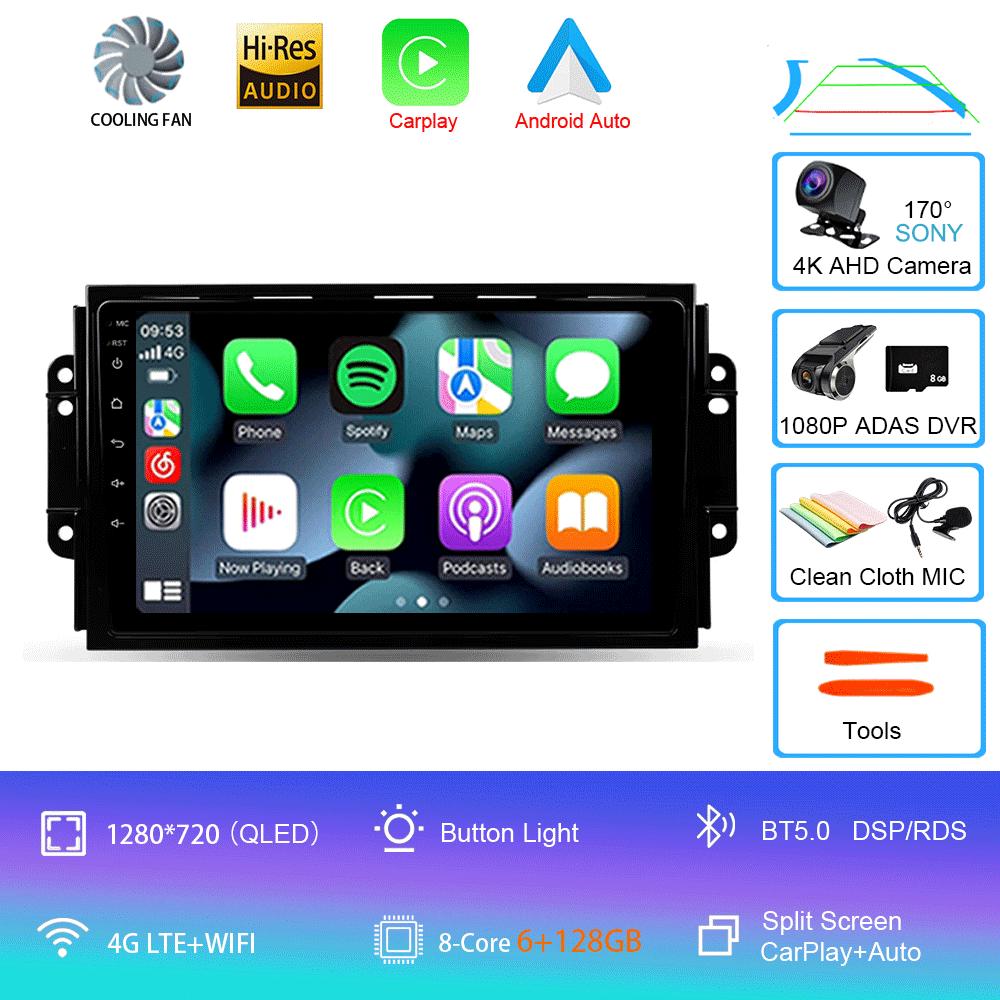 Car Radio 4G DSP Android 14 For Chery Tiggo 3 3X Tiggo 2 Multimedia Video Player Carplay GPS Navigation Stereo Autoradio DVD