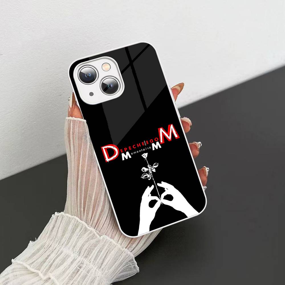 

D-Depeche Mode Rock Band Tempered Glass For Iphone 14 13 12 11 Pro Mini XS MAX 14Plus X XS XR Fundas iphone 13 mini