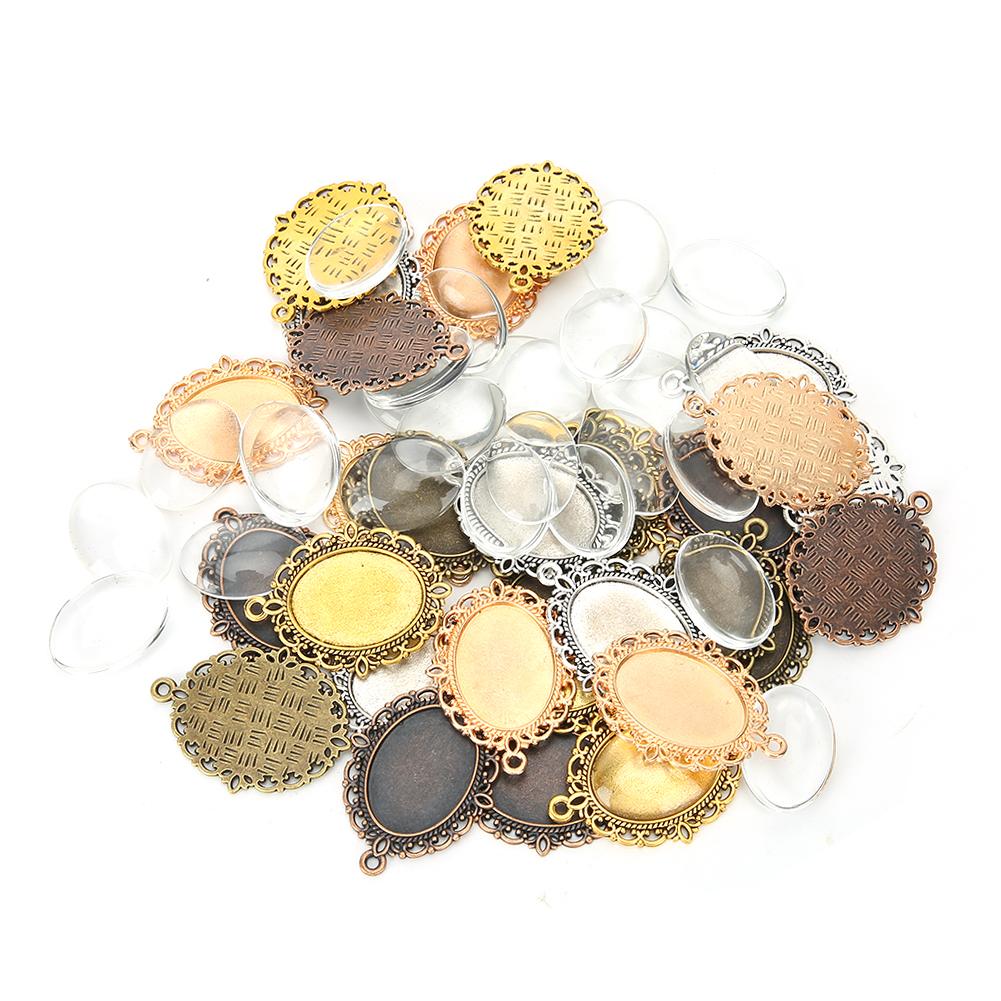 

Ювелирная подвеска DIY Подвески-основы с купольным стеклом Изготовление ювелирных изделий Аксессуар 60 шт.
