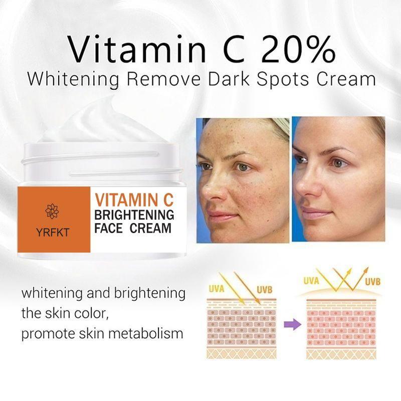 2022 Vitamin C Brightening Cream Improves Black Spot Whitening Cream To Repair Faded Skin, Freckles and Melanin Skin Care Products