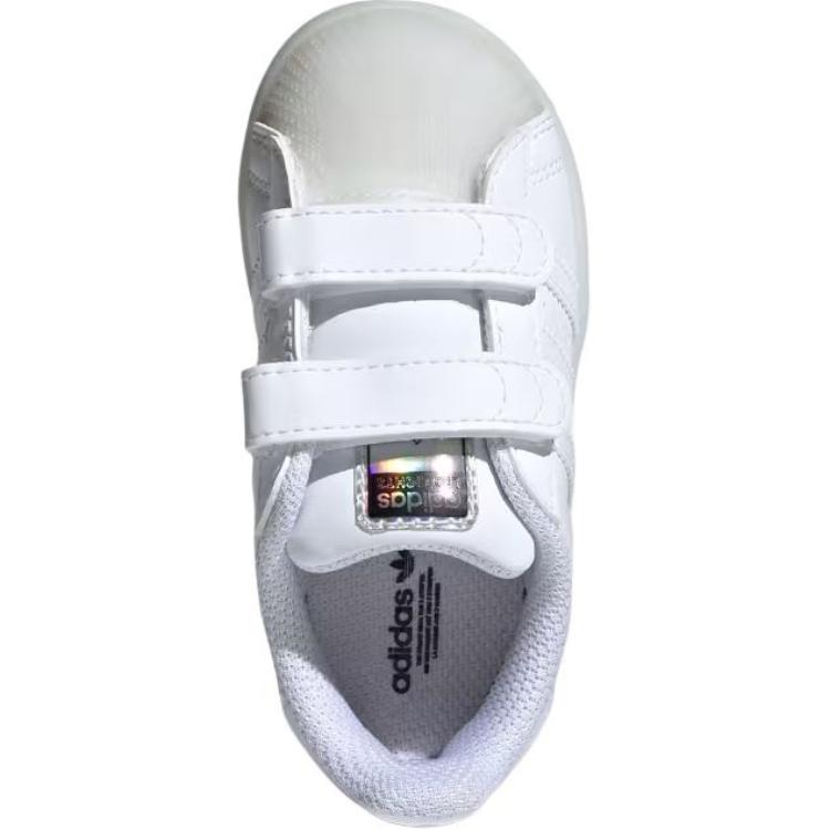 adidas Superstar CF I LED-Lichter-Pack - Weiß Klare Sohle Baby-Sneaker Wolkenweiß Kernschwarz IH8007