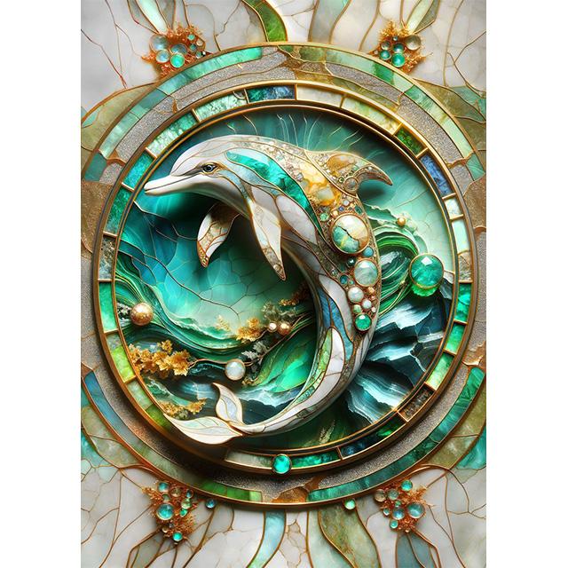 Fantasy Gorgeous Emerald Jewelry Gold Animal Prints Poster Canva Painting Modern Wall Art Picture Living Room Bedroom Home Decor