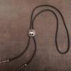 6Pieces Southwestern Styles Men's Bolo Tie with Cow Skull Star Pendant for Casual or Formal Wear Leather Cord Necktie