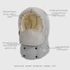 Anti Fog Winter Mask Hat Removable Mask Warm Ski Hat Simple Riding Lei Feng Hat  Hiking