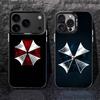 U-Umbrella Corporation Handyhülle Für iPhone 17,16,15,14,13,12,11,Pro,XS,Max,Plus,Mini,SE4,E Schwarz Matt Stoßfeste Hülle