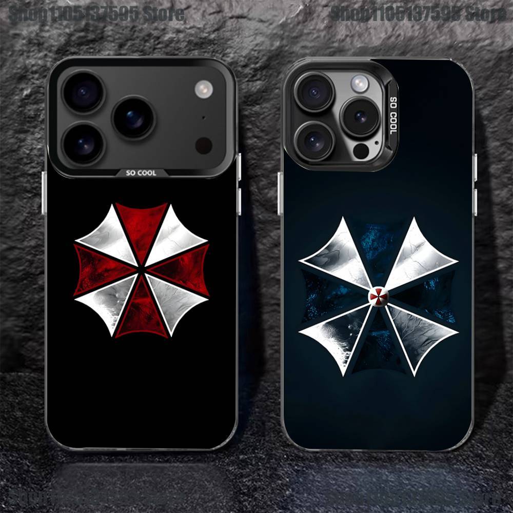 U-Umbrella Corporation Handyhülle Für iPhone 17,16,15,14,13,12,11,Pro,XS,Max,Plus,Mini,SE4,E Schwarz Matt Stoßfeste Hülle