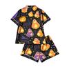 Women's Halloween Print Pajama Set Two Piece Sleepwear