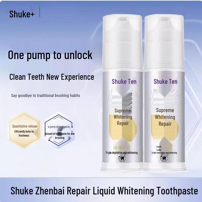 Shuke Baby Green Tea Whitening Liquid Toothpaste Twin Pack