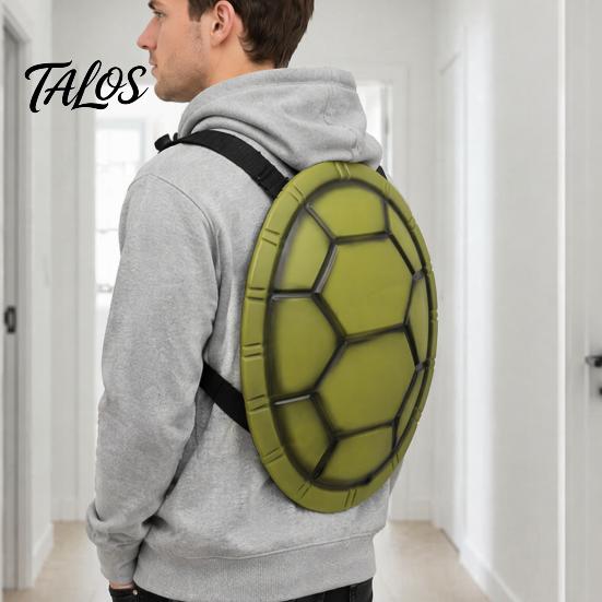 Kids Party Turtle Shell Costume for Kids, Halloween Ninja Cosplay Accessory, Wearable Tortoise EVA Backpack Prop Dress Up, Festival Carnival