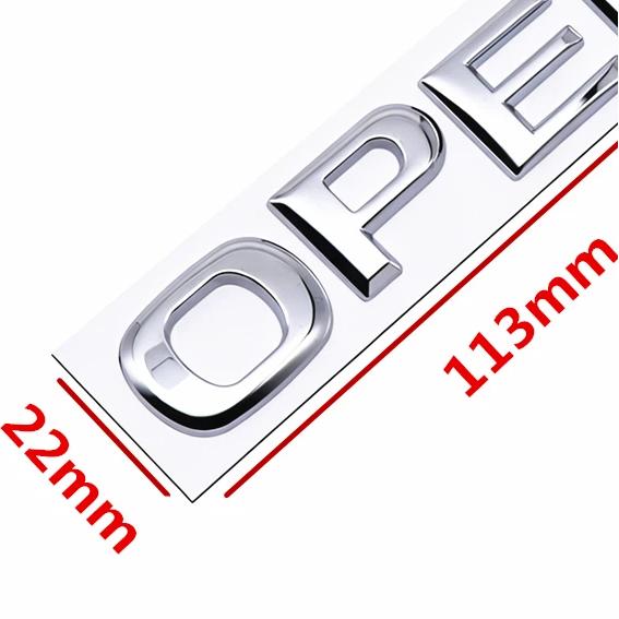 1Pc Metal 3D Sticker Emblem Car Body Fender Side Rear Trunk Bumper Badge Logo Decal Letter Labeling Opel Astra Zafira Corsa Vectra