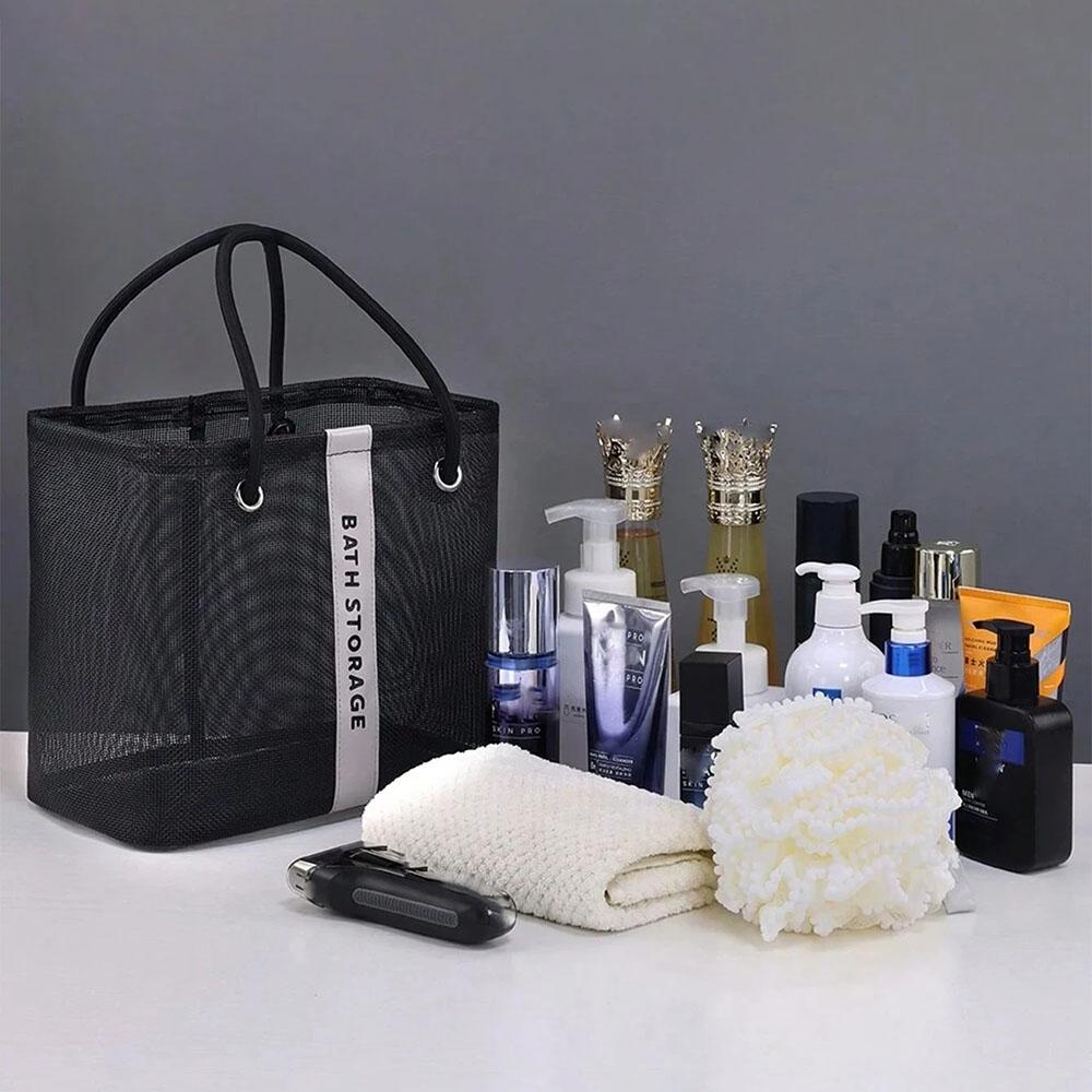 Mesh Shower Bag, Travel Beach Bathtub Organizer, Men's And Women's Fitness And Yoga Toiletry Bags, Holiday Laundry Basket, Bath