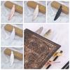 Ethnic Style Feather Pendants Bookmark Retro Bookmark Metal Feather Bookmark  Books Decorate
