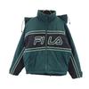 90s Old Nylon Batting Jacket S Green System Men's Used