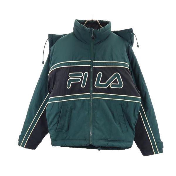 

FILA 90s Old Nylon Batting jacket S Green system Men s Used