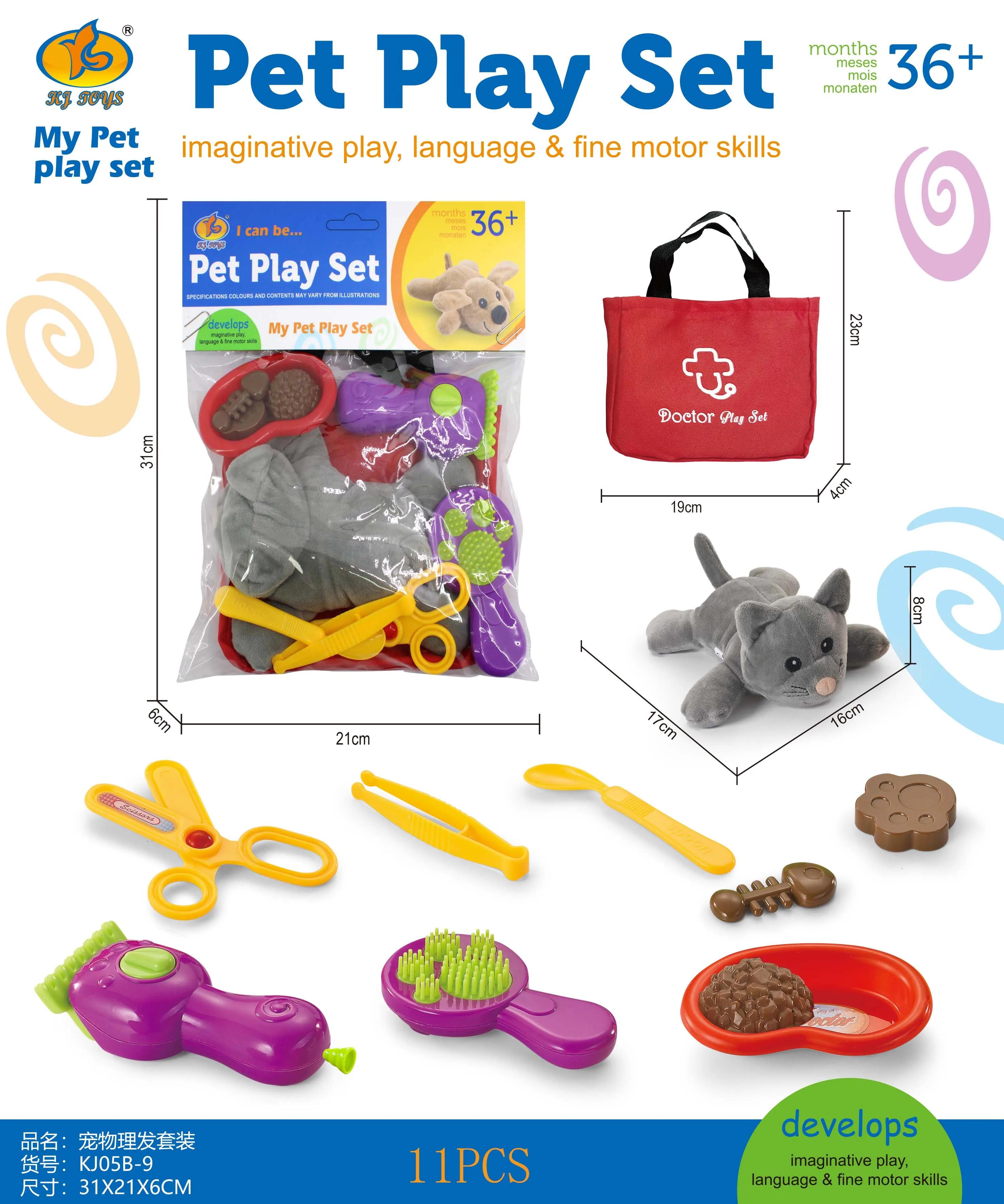 

Melissa & Doug Набір ветеринара «Оглянь та полікуй» - Дитячий ветеринарний ігровий набір, Дитячий ігровий набір для стрижки домашніх тварин, STEAM-іграшка, Гра-симуляція