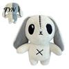 Spooky Desktop Ornament Halloween Horror Bunny Plush Toy, Cute Creepy Rabbit Stuffed Animal Peripheral Collection Doll for Kids, Soft Collectible