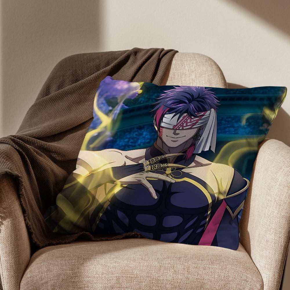 

Qin Shi Huang Record of Ragnarok Pillow Case Living Room Sofa Cushion Cover Suitable For Home Bedroom Room Decoration 30x30cm