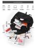 High-End Casual Waterproof Nylon Backpack: Fashionable, Lightweight Travel Bag for Men & Women, with Shoulder Straps & Laptop Compartment.
