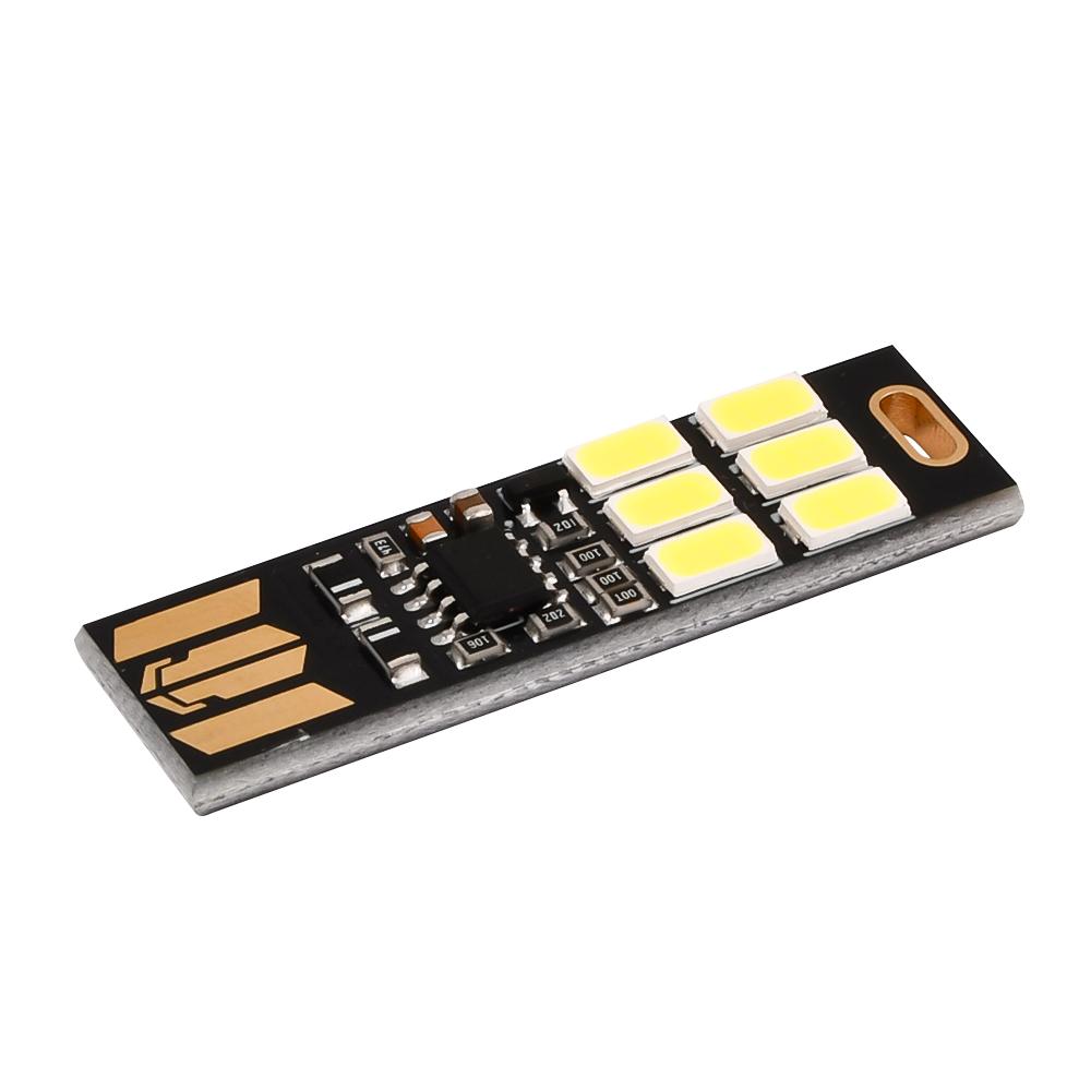 5/10/20PCS Mini 5730 USB 6 LED Light 5V Touch Sensor Dimmable Night Light for Power Bank Computer Laptop Book Reading Table Lamp