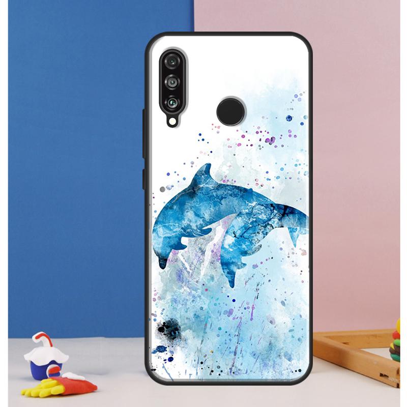 

Чехол с дельфином для Huawei Nova 10 9 SE 8i 11i 12i 12s Y60 Y61 Y70 Y90 Y72 Y73 Y91 P60 Pro P30 P40 Lite Huawei Nova Y72