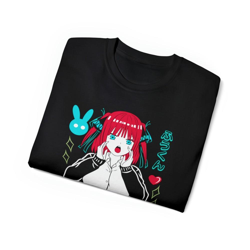 Nino Nakano Tshirt Waifu Hot Nakano Nino 5toubun no Hanayome Gift Shirt M