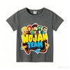 Wojans T-shirt s anime motivem, kulatý výstřih, dětské oblečení s krátkým rukávem, letní bavlněná trička, trička pro kluky a holky, dárek k narozeninám