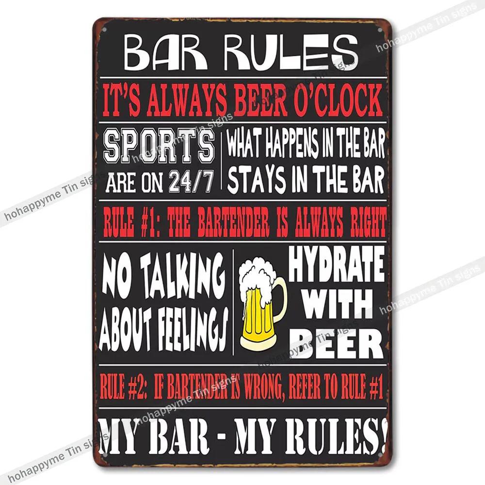 Retro Collectible Beer Tin Sign Metal Plaque Man Cave Garage Shed Decoration - 8x12in 20x30cm