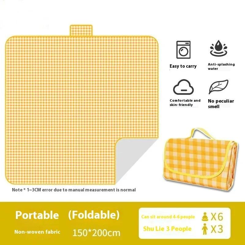 Waterproof Foldable Outdoor Picnic Mat Beach Camping Blanket Portable Moisture Proof Travel Park Hiking Mat Washable