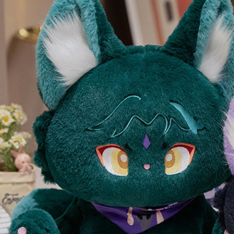 32-44cm New Anime Genshin Impact Scaramouche Cat Kawaii Plush Doll Wanderer Pet Cosplay Stuffed Pillow Toy Kids Birthday Gift