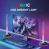 RGB Gaming Headphone Stand Translucent LED Light Dual USB Port Touch Control Desktop Display Headset Holder Earphone Accessories