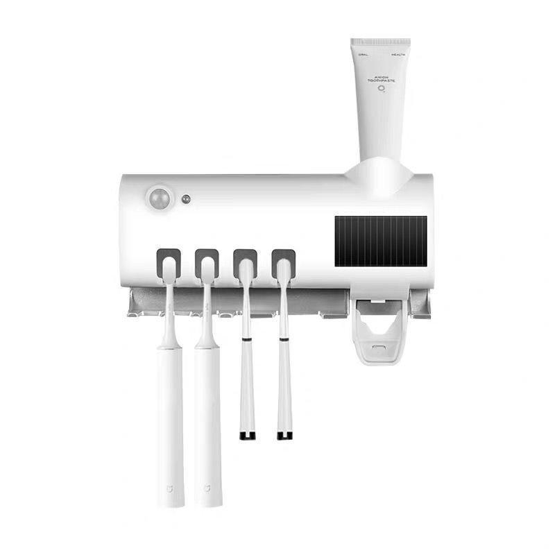 

Smart UV Toothbrush Sterilizer & Wall-Mounted Holder with Automatic Toothpaste Dispenser белый