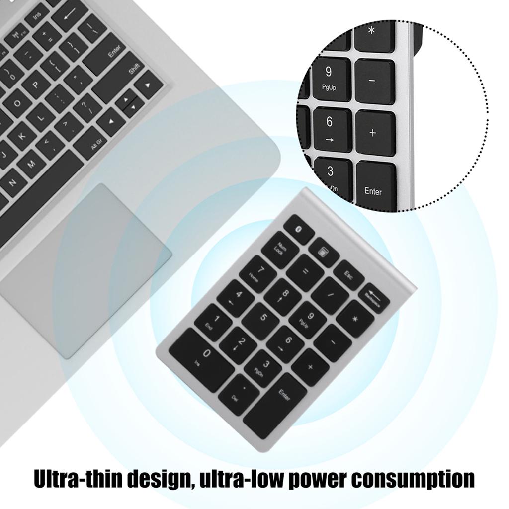  304 22 Keys Numeric Keypad Wireless   Keyboard Compatible with   5.0