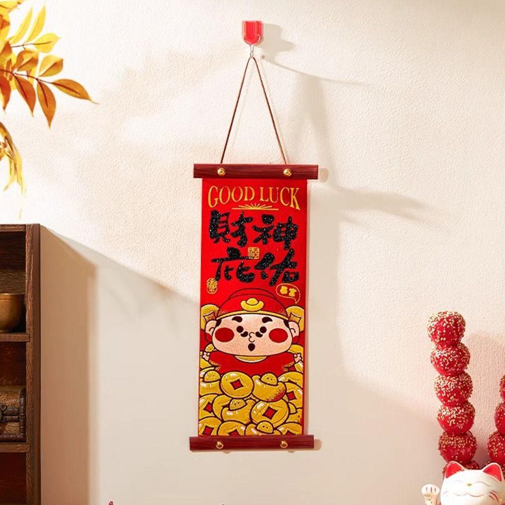 Chinese Style New Year Fu Character Pendant Spring Festival Door Couplet  Home Living Room Decor