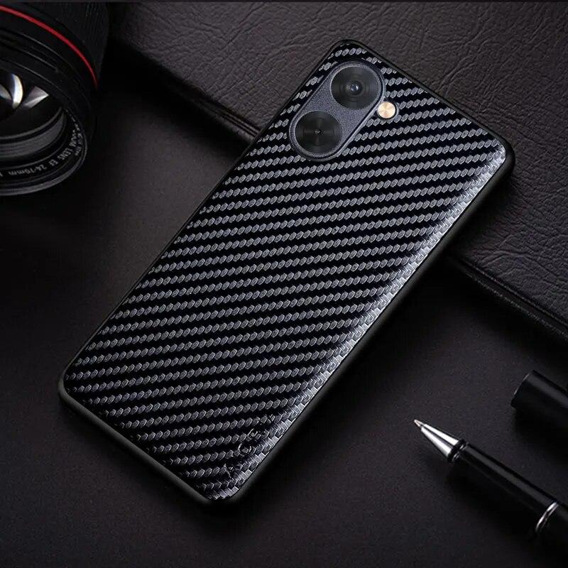 Carbon Fibre Texture Phone Case for Realme 10 Pro Plus Fashion Design Soft Back Cover for Realme 10 5G Case Funda